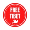 Free Tibet symbol icon
