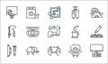 free time line icons. linear set. quality vector line set such as watching tv, gaming, archery, watch, elephant, fishing, tea,