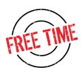 Free Time rubber stamp