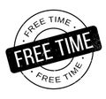 Free Time rubber stamp