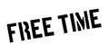 Free Time rubber stamp