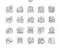 Free Time Well-crafted Pixel Perfect Vector Thin Line Icons 30 2x Grid for Web Graphics and Apps.