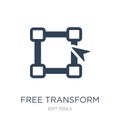 free transform icon in trendy design style. free transform icon isolated on white background. free transform vector icon simple