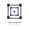 free transform icon on white background. Simple element illustration from Edit tools concept