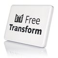 Free transform isolated on transparent background