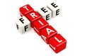 Free trial buzzword in red and white Royalty Free Stock Photo