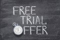 Free trial offer watch Royalty Free Stock Photo