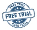 free trial stamp. free trial round grunge sign. Royalty Free Stock Photo