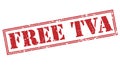 Free tva red stamp Royalty Free Stock Photo