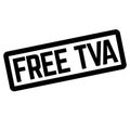 FREE TVA stamp on white Royalty Free Stock Photo