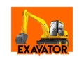 free vector earth-moving bulldozer vector Royalty Free Stock Photo