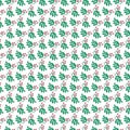 Free vector green leaf seamless pattern Royalty Free Stock Photo