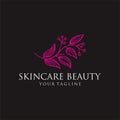 Free Vector skincare beauty logotype