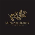 Free Vector skincare beauty logotype