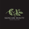 Free Vector skincare beauty logotype