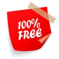 100 free vector square sticker Royalty Free Stock Photo