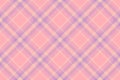Free vector texture tartan, open pattern seamless background. Lined check textile fabric plaid in light and pastel colors Royalty Free Stock Photo