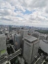 Free view from Gouvernment Tower over Tokyo