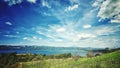 a free view to singkarak lake Royalty Free Stock Photo