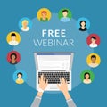 Free webinar concept illustration Royalty Free Stock Photo