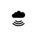 Free Wi-Fi Cloud Flat Vector Icon Royalty Free Stock Photo