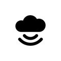 Free Wi-Fi Cloud Flat Vector Icon Royalty Free Stock Photo