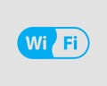 Free wi fi icon. Connection zone wifi vector symbol. Radio waves signal