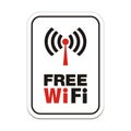 Free wi-fi sign Royalty Free Stock Photo