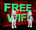 Free Wifi Logo Surfing Hotspot 3d Rendering