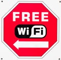 FREE WiFi sign Royalty Free Stock Photo