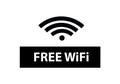 Free wifi signal connection symbol cup rest internet access vector Royalty Free Stock Photo