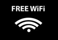Free wifi signal connection symbol cup rest internet access vector Royalty Free Stock Photo