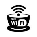 Free WiFi Symbol Sign, Vector Illustration, Isolate On White Background Label .EPS10