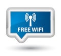 Free wifi (wlan network) prime blue banner button