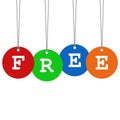 Free Word On Tags, simple color sign Royalty Free Stock Photo