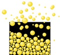 Free yellow bubbles. Abstract.