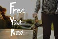 Free Your Mind Positive Relaxation Chill Concept Royalty Free Stock Photo