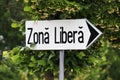 Free zone indicator - Indicator Zona Libera Royalty Free Stock Photo