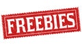 Freebies grunge rubber stamp Royalty Free Stock Photo