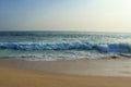 A freedom beach scene in Sri Lanka west coast Royalty Free Stock Photo