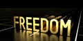 Freedom concept, road - 3D rendering