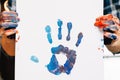 Freedom creativity paint hand print art lifestyle