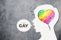 Freedom of Expression for Gay and Homosexual in Public Concept, Royalty Free Stock Photo