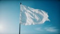 Freedom flying high, patriotism symbolized by waving flagpole generated by AI