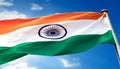 Freedom flying high, waving proud, symbol of patriotism and identity generated by AI