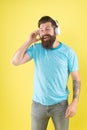 Freedom going wireless offers you is unparalleled. Wireless headphones designed to deliver clean sound. Bearded man