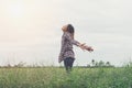 Freedom happy girl feeling alive . Royalty Free Stock Photo