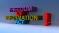 Freedom of information act on blue