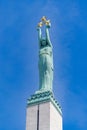 freedom monument in Riga, Latvia Royalty Free Stock Photo