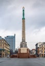 Freedom Monument, Riga, Latvia Royalty Free Stock Photo